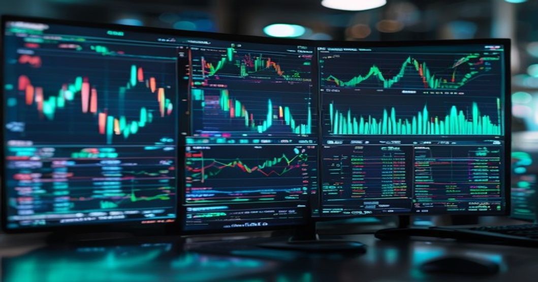 Best crypto exchange for FOMC rate decision trading 2026 — dark dashboard with teal chart data