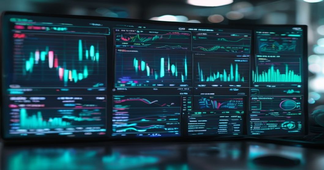 Best crypto exchange comparison dashboard with dark UI and teal chart data