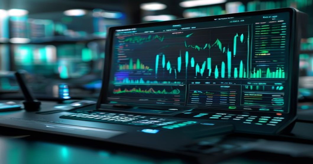 Dark crypto trading dashboard showing CPI volatility charts for best crypto exchange comparison 2026