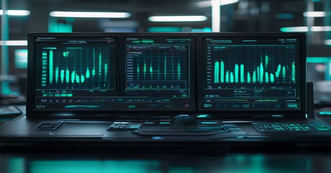 Bybit vs Binance exchange comparison on a dark trading dashboard with teal data glow