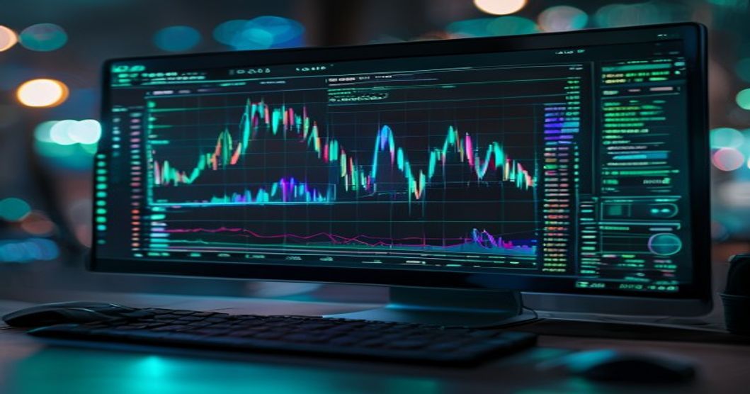 Bitcoin perpetual grid trading bot running at 10x leverage on a dark dashboard