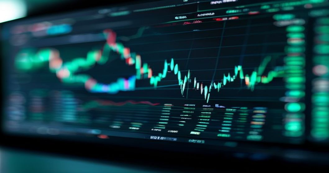 Order book depth chart on dark trading UI for CPI volatility crypto trading